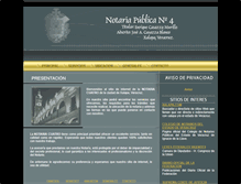 Tablet Screenshot of notaria4.xalapa.com